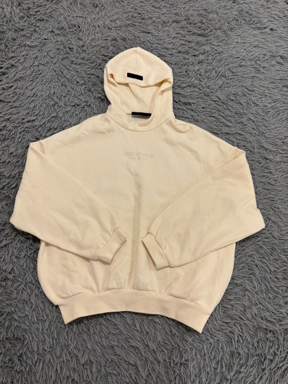Fear Of God Essentials Cloud Dancer White/Cream Hoodie Men’s Small Streetwear